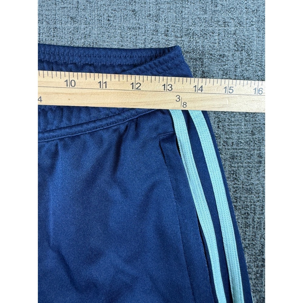 Adidas Mens Tiro Track Pants Navy Blue Light Blue Stripes Size Small Snag - Picture 7 of 10